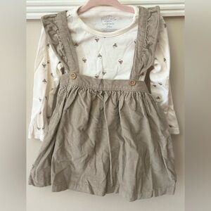 Carters Baby 2 piece Fall Acorn Corduroy Skirt-tall Jumper Set